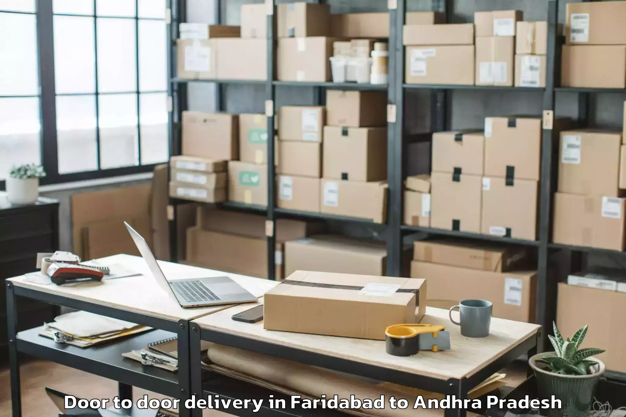 Reliable Faridabad to Santhakaviti Door To Door Delivery